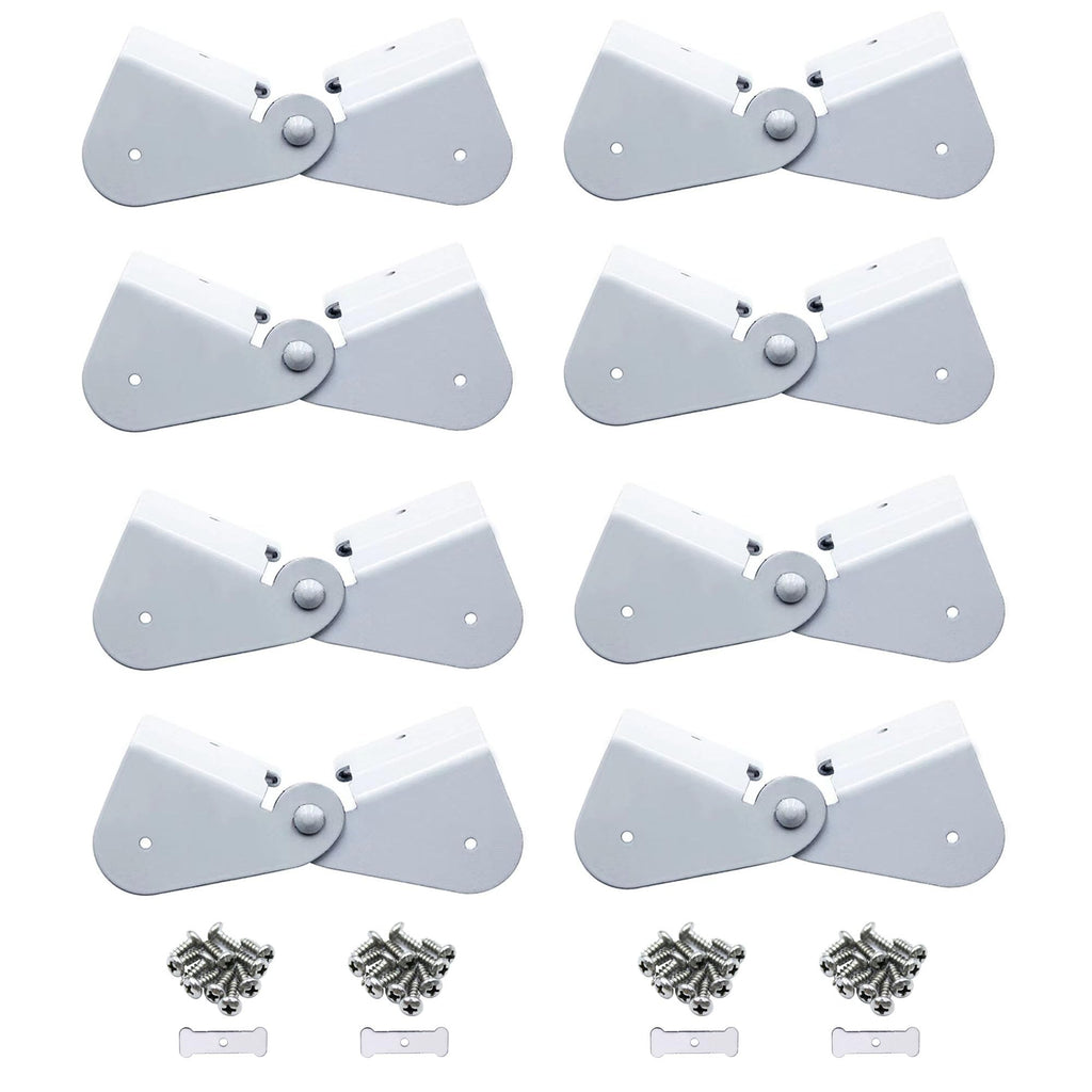 Gutter Downspout Flip-Up Hinge, Gutter Extension Hinge (8 Pack)