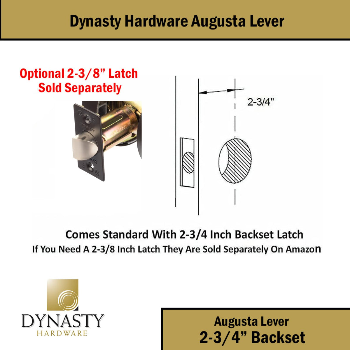 Augusta Passage Lever Set, ADA, Grade 2, Oil Rubbed Bronze