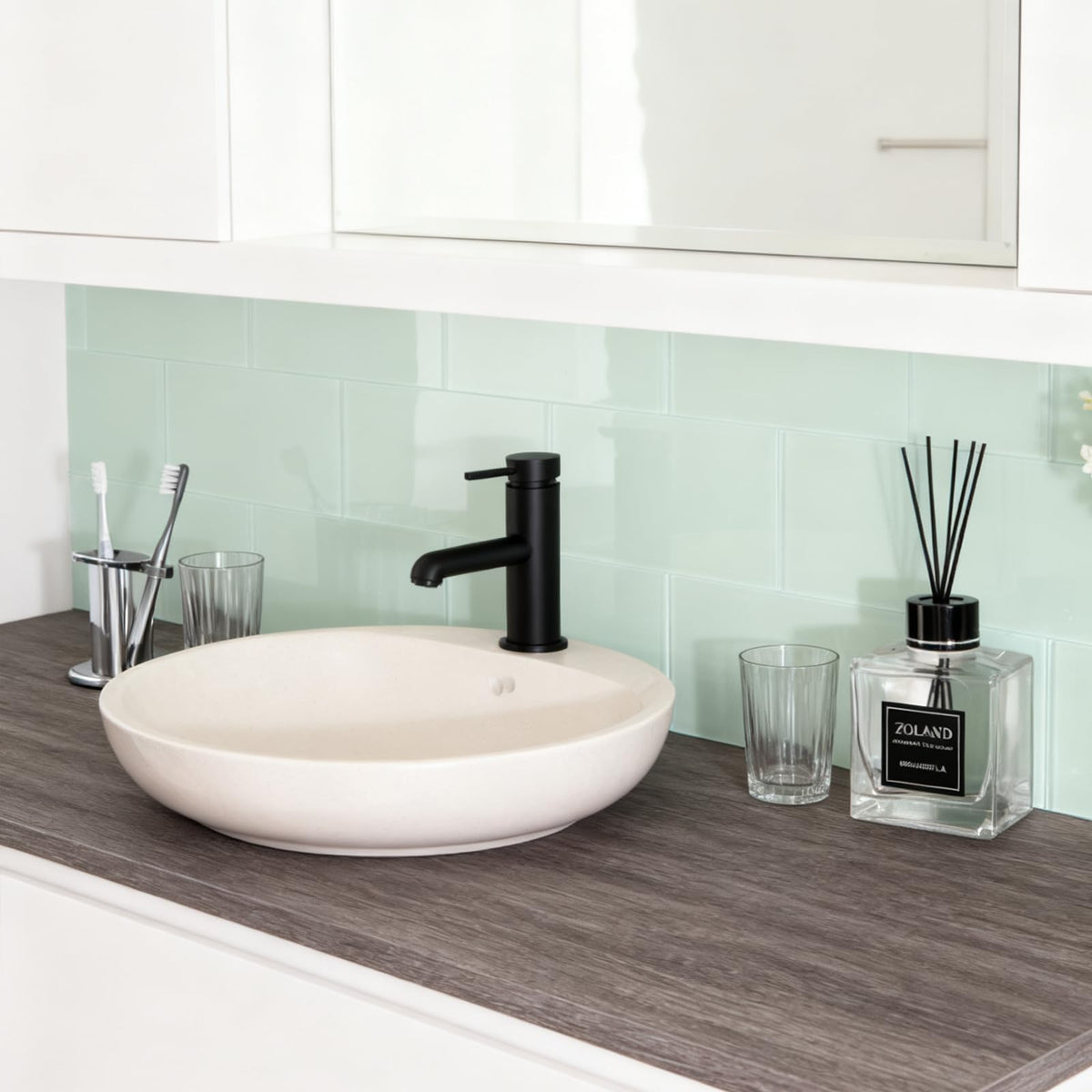 Peel and Stick Glass Subway Tiles 3 x 6 Inch Glass Tiles for Backsplash, Kitchen Bathroom Backsplash Wall, Light