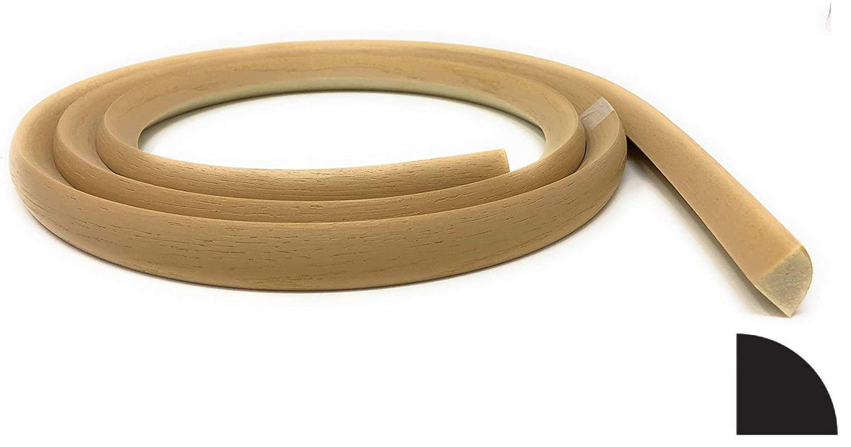 3/4" x 3/4" Flexible Quarter Round Molding - 8' feet Long - Made in The USA