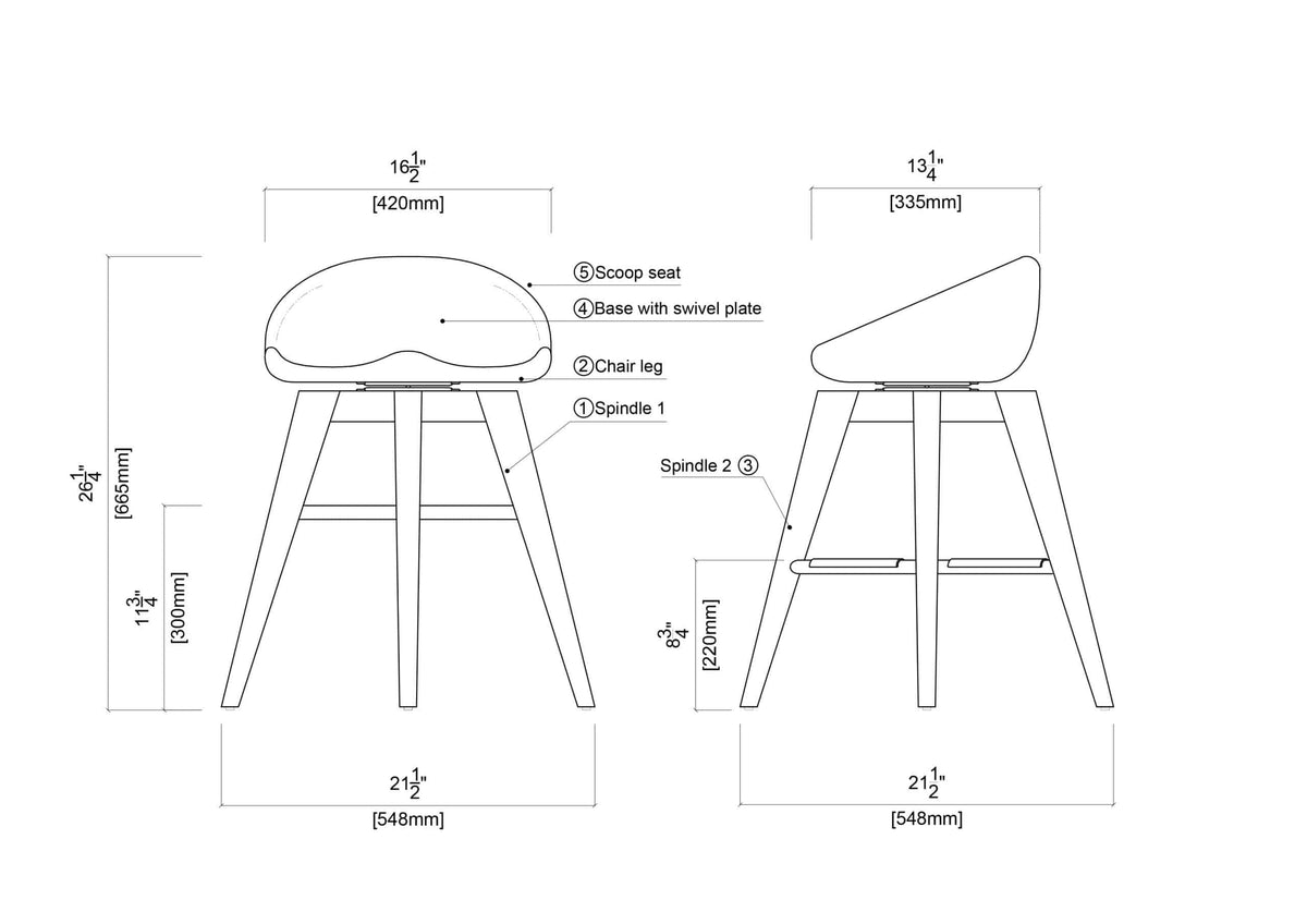 Inspired Bertoia Style Bali Backless Swivel Counter Stool - Weathered Wire-Brush