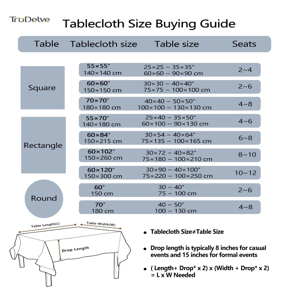 70 Inch Round Tablecloth Blue and White Circle Outdoor Table Cover