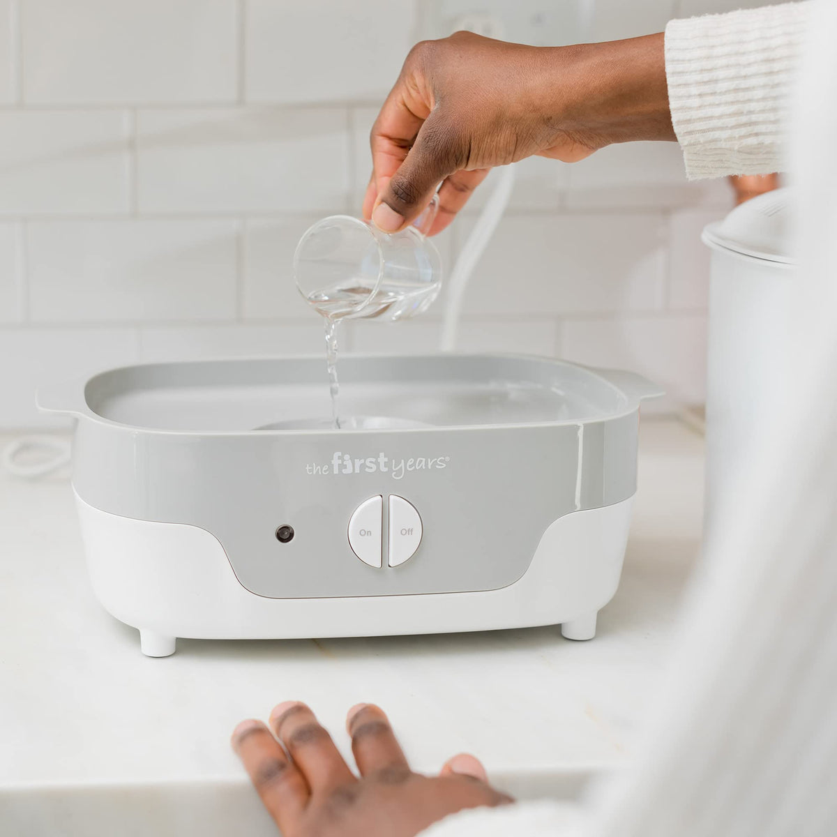Modular Baby Bottle Sterilizer - Countertop Bottle Sterilizer - Sanitizes Baby Bottles, Baby Pacifiers, Breast Pump