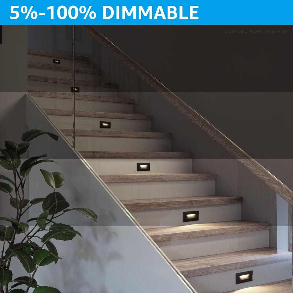 5CCT 120V LED Step Lights, Horizontal, Oil Rubbed Bronze
