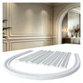 10FT Matte Foaming Peel and Stick Wall Molding Trim, DIY Arch Paneling Self-Adhesive Flexible Paintable Chair Rail