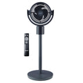 7-Inch Pedestal Fan, Oscillating Standing Floor Fan with DC Motor, Remote Control, 12 Speeds & 3 Modes, 15H Timer