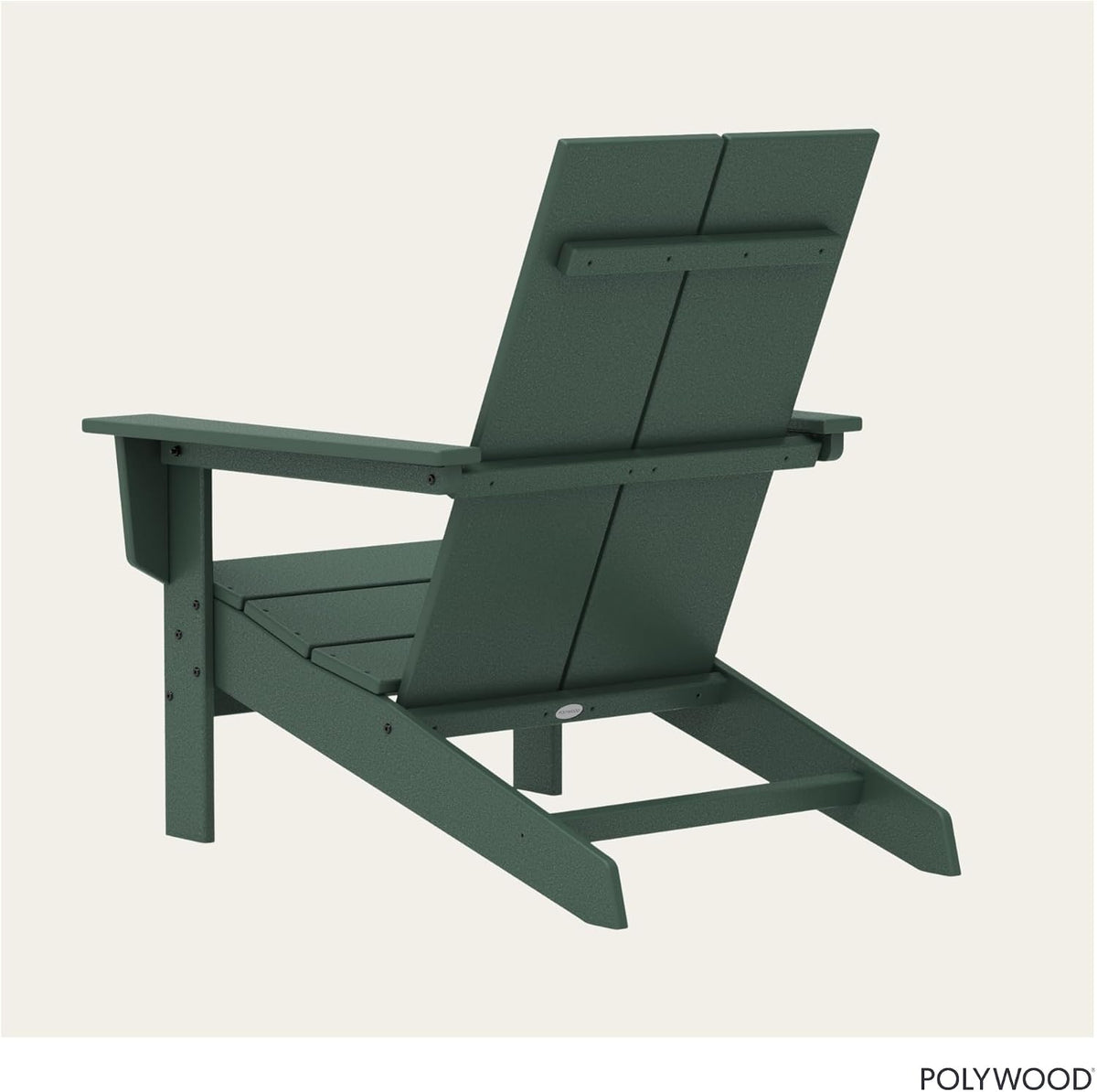 Contemporary Modern Oversized Adirondack Chair in Green