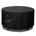 Pit Cover Round 28x16, 600D Heavy Duty Round Firepit Covers Waterproof
