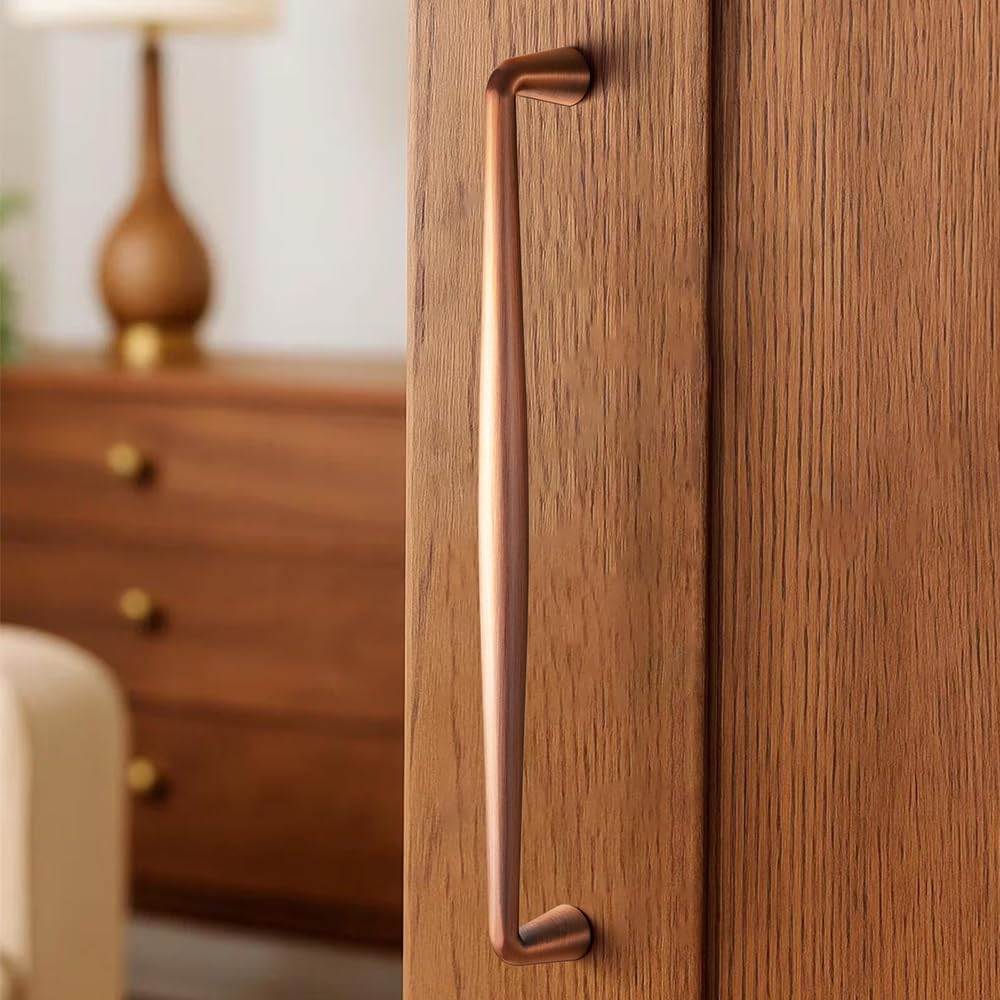 Brushed Copper Zinc Alloy Cabinet Handle - 18''(457mm) Hole Center Affordable Luxury Cabinet Pull Hardware , 6