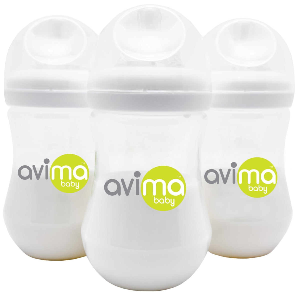 9 oz Anti Colic Baby Bottles w Medium Flow Nipples. 4-7M (Set of 3)