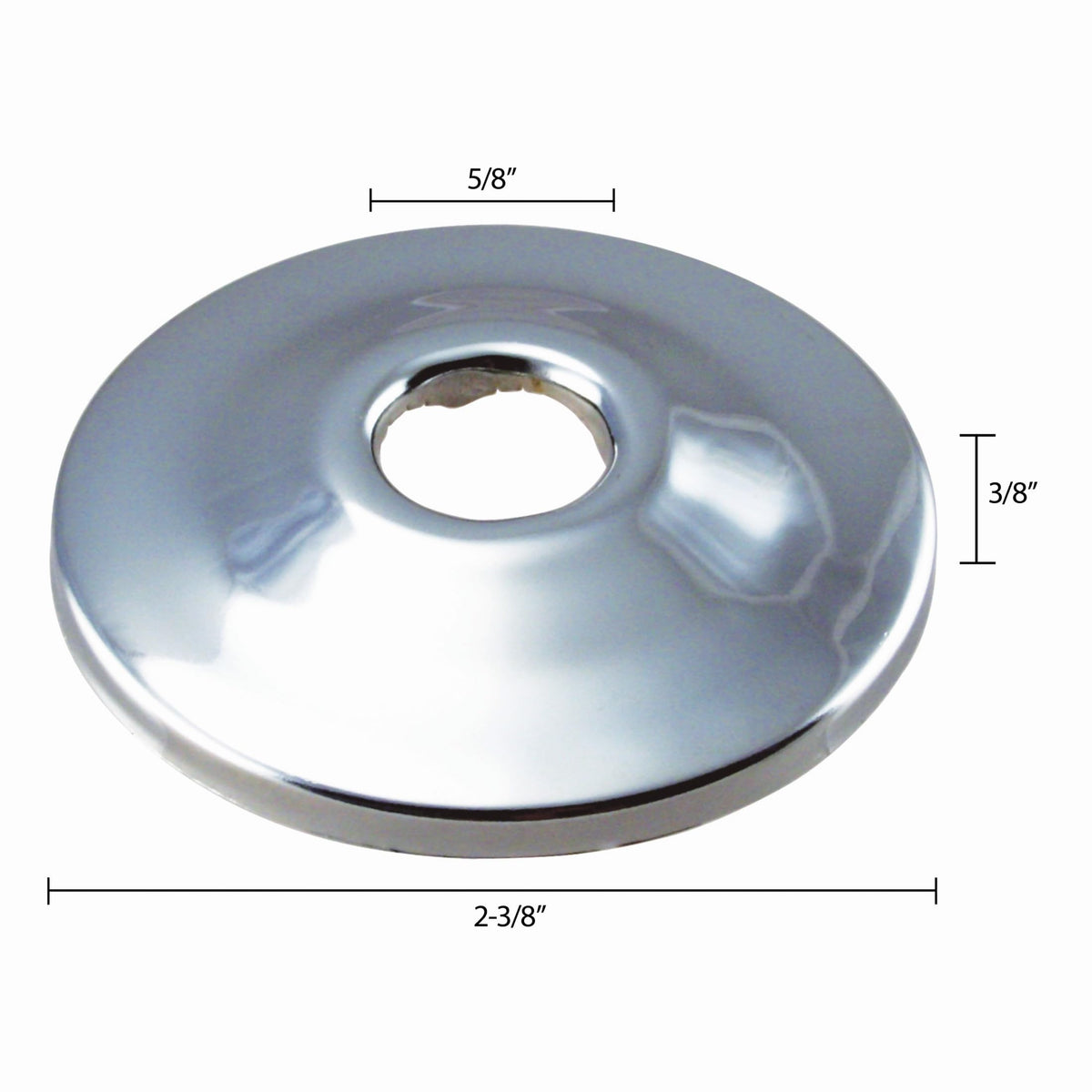 1/2" Low Pattern Flange for Copper Pipe (5/8" OD), Oil Rubbed Bronze