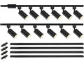 GU10 LED Track Lighting Kit, Black (No Bulbs)