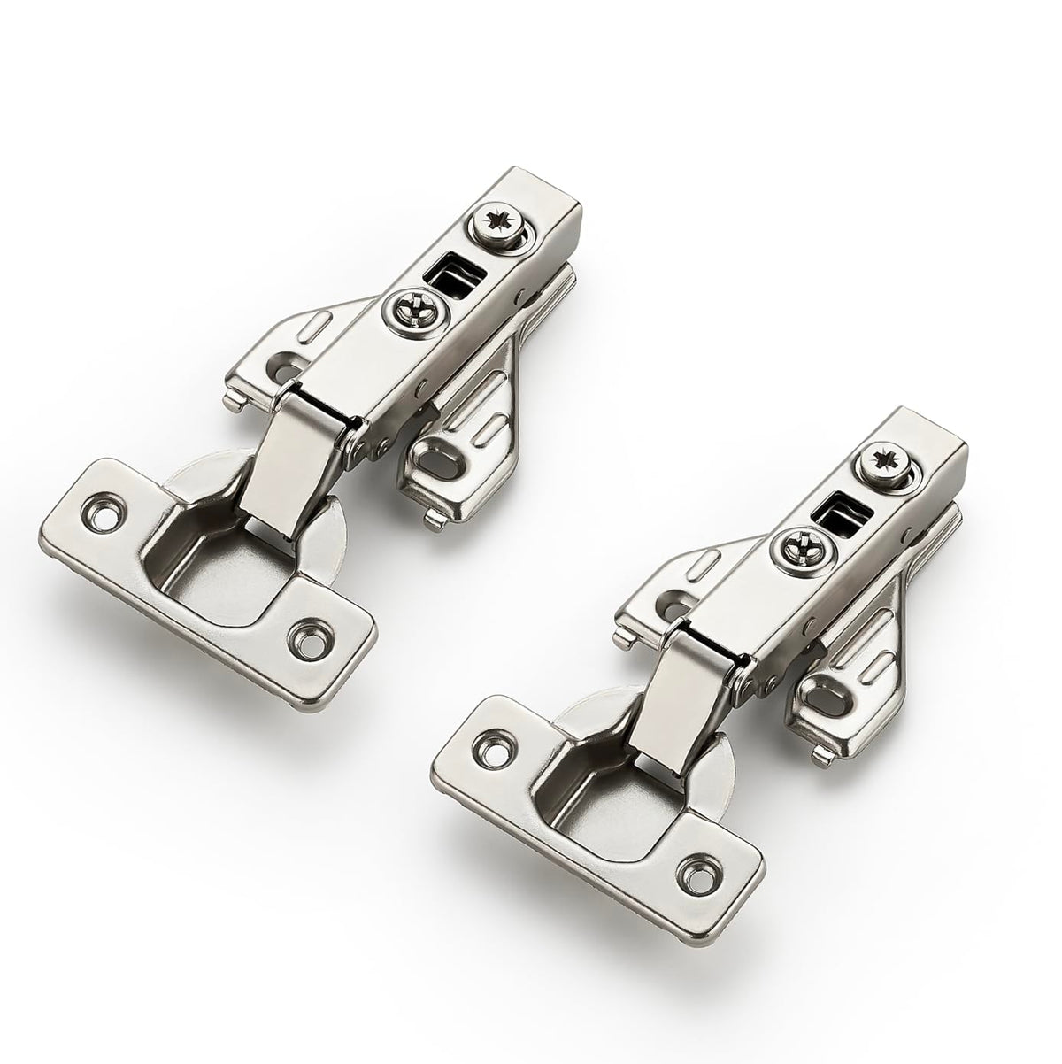 Full Overlay Cabinet Door Hinges, 105 Degree, 20 Packs 10 Pair