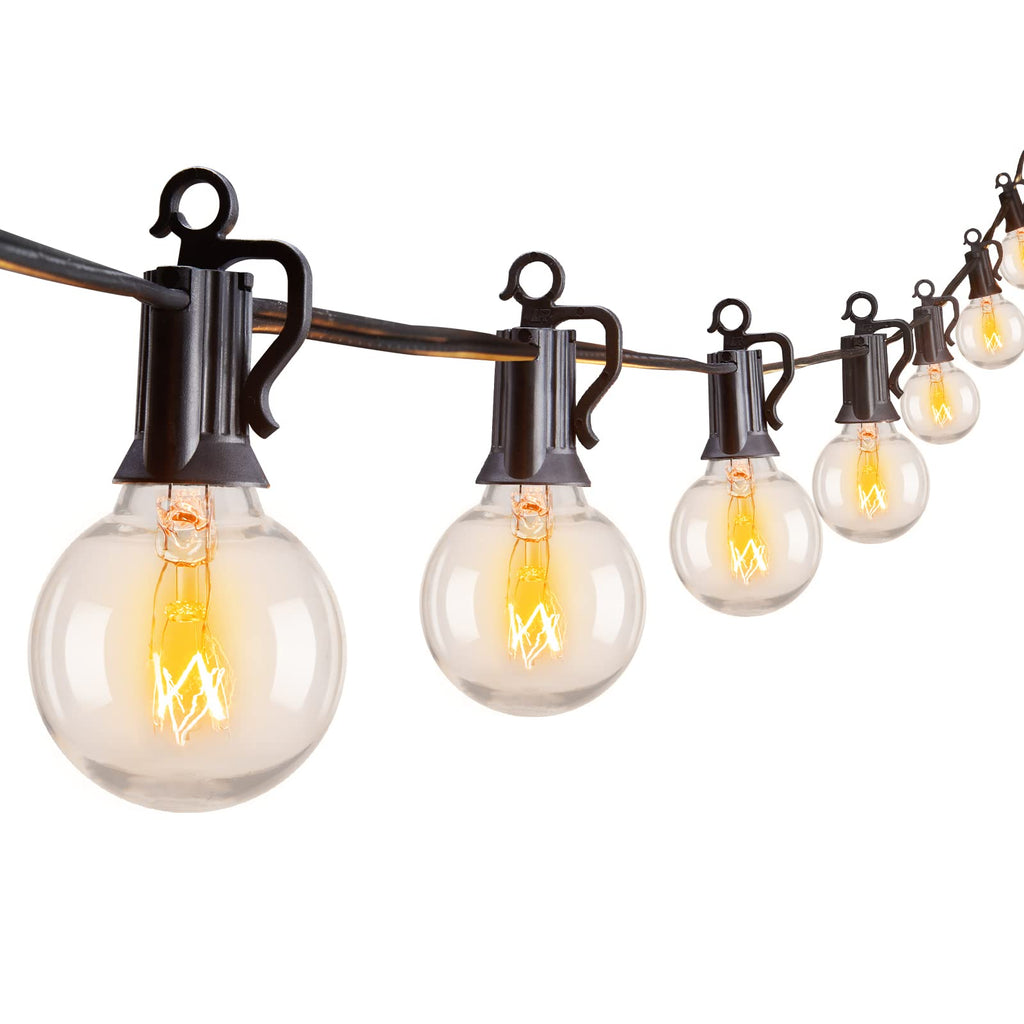 Outdoor String Lights 55FT Patio Lights with 50 Edison Glass Bulb