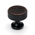 Oil Rubbed Bronze Knurled Cabinet Knobs Round Drawer Pulls 30 Pack