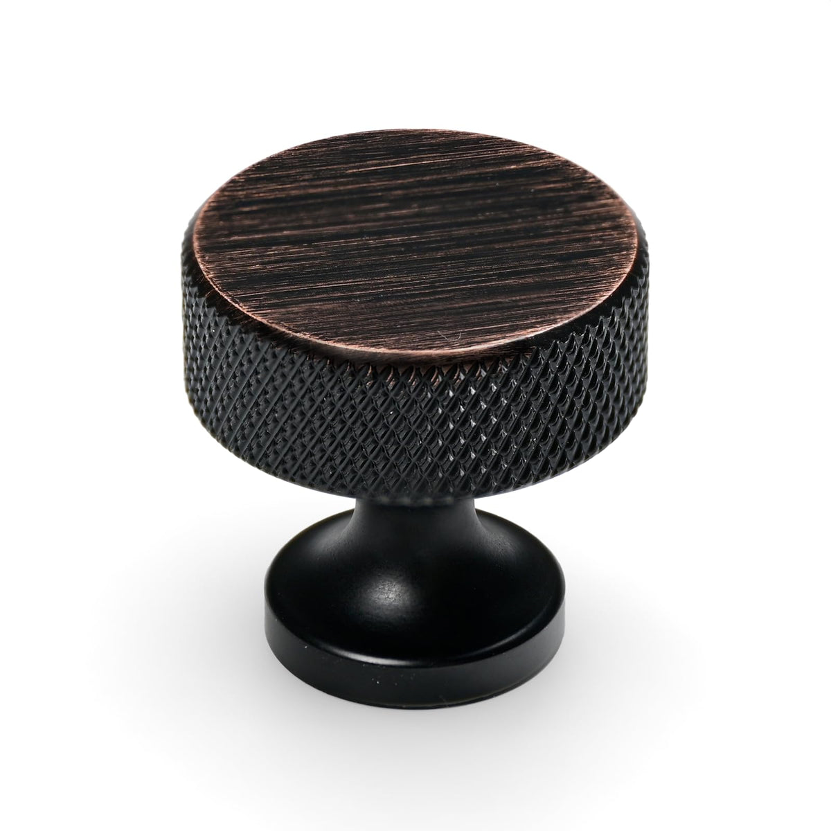 Oil Rubbed Bronze Knurled Cabinet Knobs Round Drawer Pulls 30 Pack