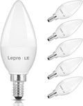 E12 LED Candelabra Light Bulbs, 5000K Daylight, 40W Equiv, 6 Pack