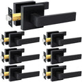 Black Passage Door Levers, 7 Pack Heavy-Duty Interior Handles
