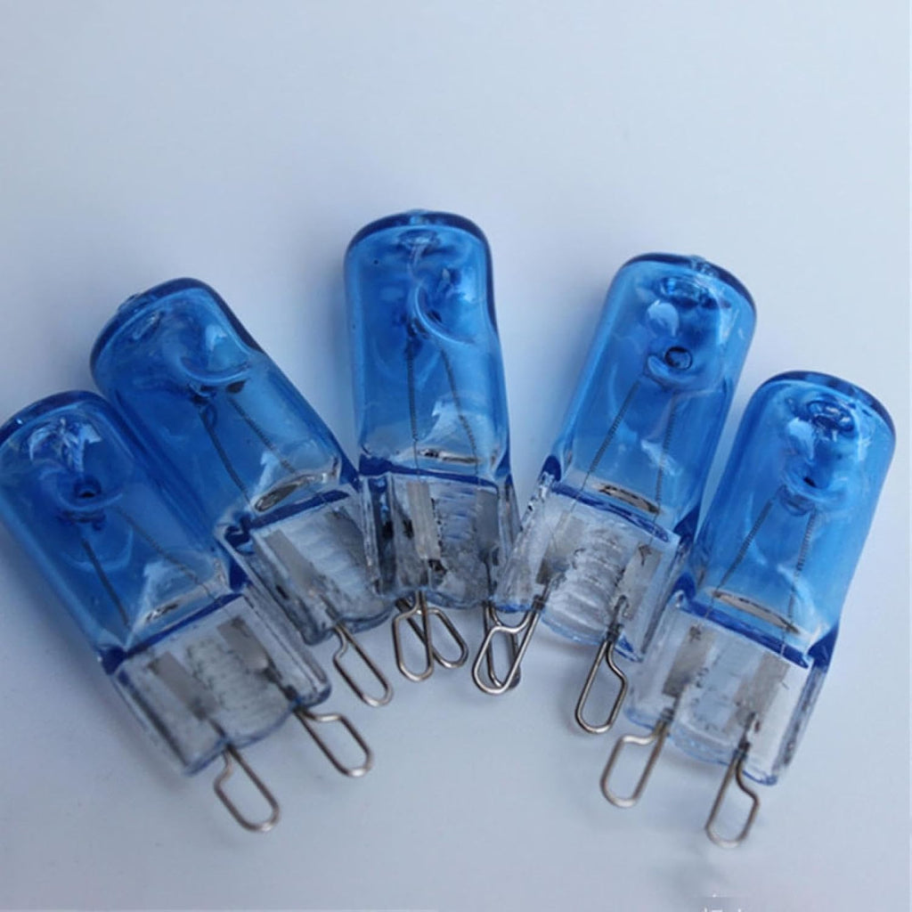 5PC G9 Halogen Bulbs 60W 120V Warm White Clear Capsule Halogen Lamps G9 230V 40W JC Type T4 Bi-Pin Dimmable 230V-40W