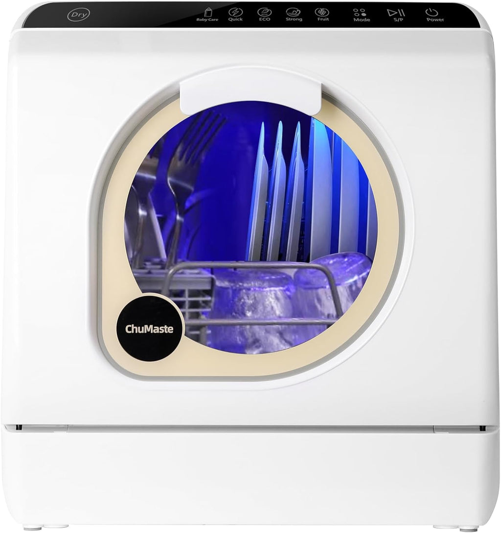 Portable Dishwasher Countertop, Countertop Dishwasher With Water Tank, Counter Top Dishwasher With 5 wash Programs