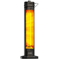 Outdoor Electric Patio Heater, 34- inch Outdoor Electric Patio Heater, 1500W Instant Heating, 3 Heat Levels, Tip-Over