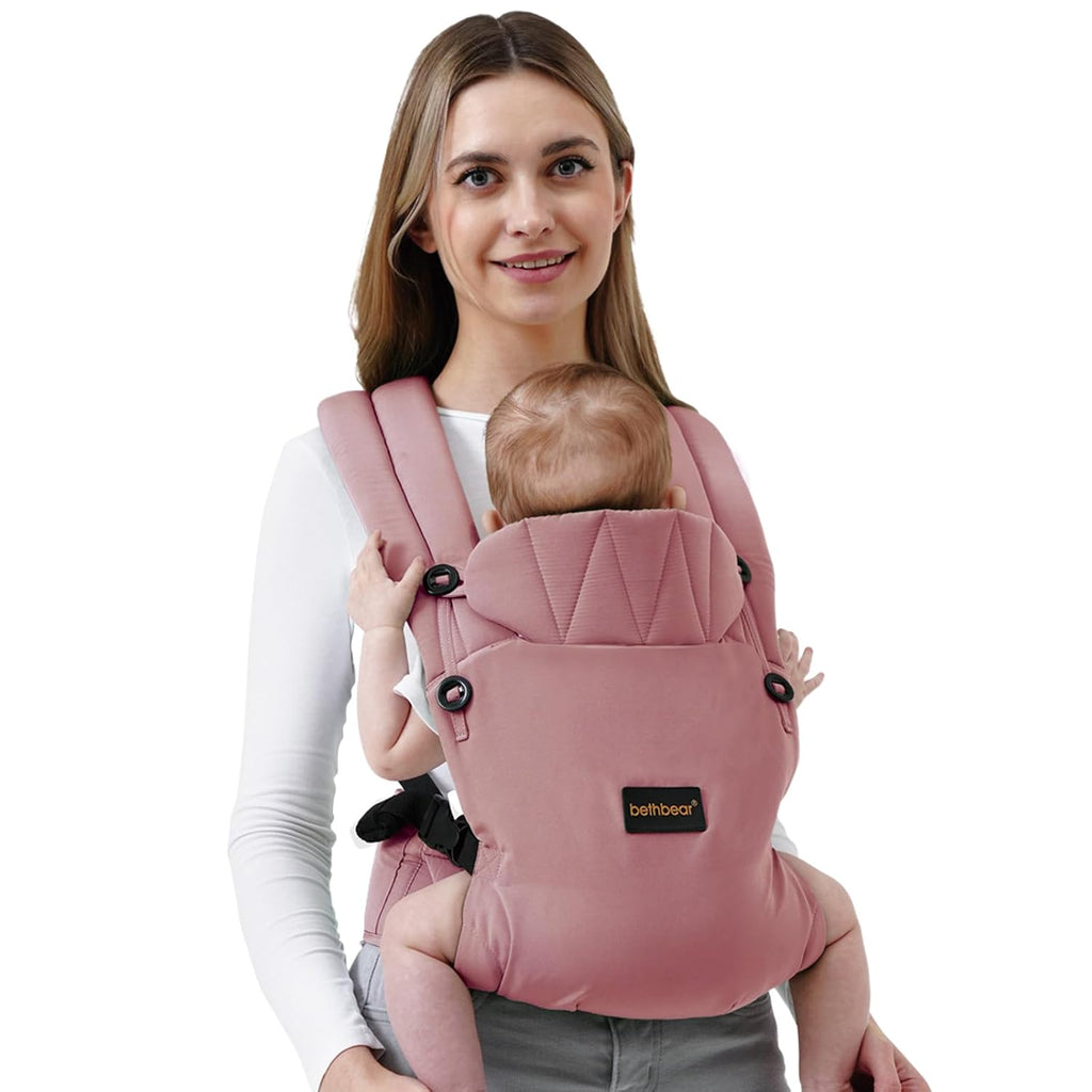 Carrier Newborn to Toddler 7-45 lbs with Natural Material, Ergonomic Design,Versatile and Adjustable,Hands Free
