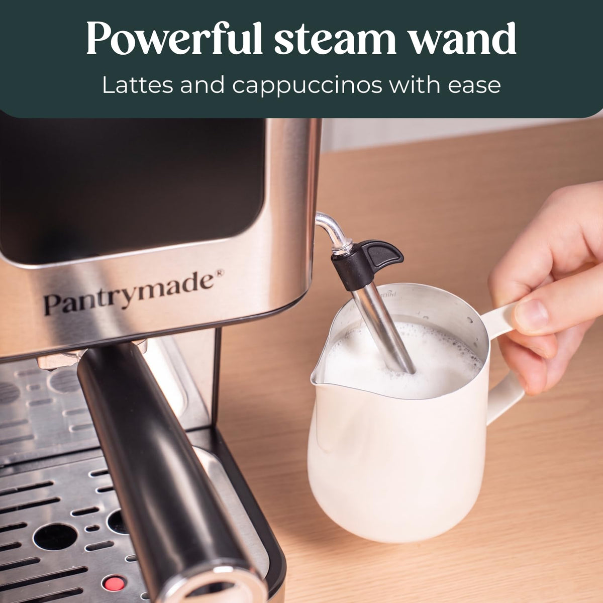 Espresso Machine with Milk Frother, LCD Touchscreen, 20 Bar