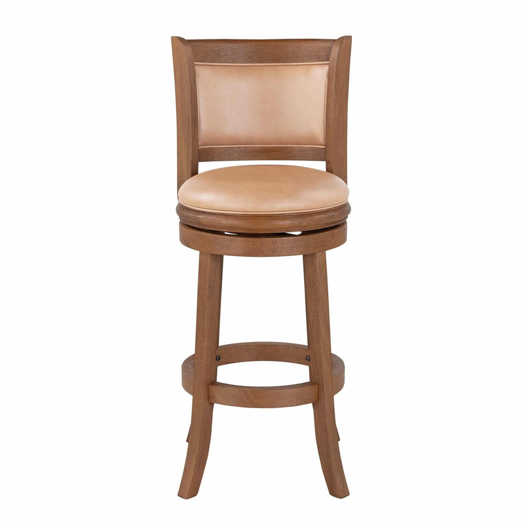 Inspired Bertoia Style Augusta Swivel - Chestnut Wire-Brush