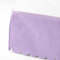 Scallop Bottom Tailored Crib or Toddler Bed Skirt, Lilac