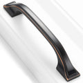 Oil Rubbed Bronze Cabinet Pulls 3-3/4 Inch Drawer Pull 10 Pack 8222