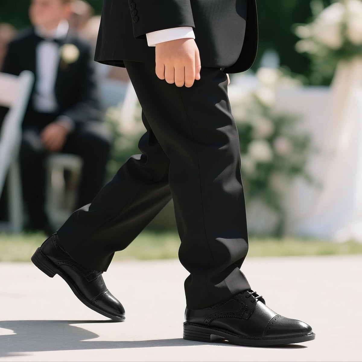 Boys Dress Shoes Classic Oxfords Kids Wedding Church Formal Shoes