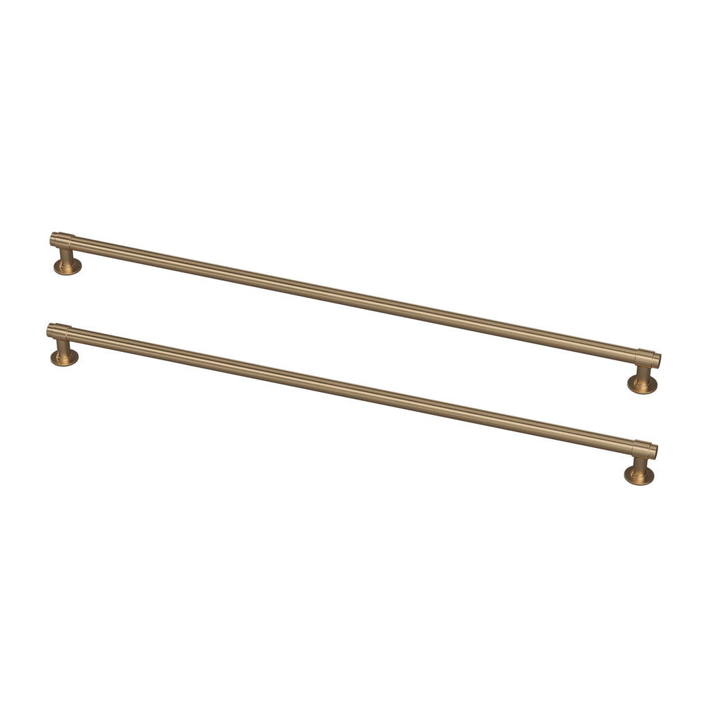 2 Pack Champagne Bronze Gold Cabinet Handles 18 inch (457mm) Kitchen Cabinet Handles and Drawer Pulls for Cupboards