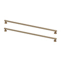2 Pack Champagne Bronze Gold Cabinet Handles 18 inch (457mm) Kitchen Cabinet Handles and Drawer Pulls for Cupboards