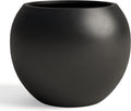 Premium Mt Sherman Fiberstone Sphere Planter for Indoor Outdoor Use, Round Pot for Olive Tree, Lightweight, Smooth