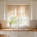Macrame Wall Hanging Boho Woven Tapestry Valance Window Kitchen Macrame Curtain Door Divider Decoration Bedroom Home