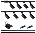 LED Track Lighting Kit with 6.6FT H Type Track Lighting Rails and Floating Canopy Connector, Modern Kitchen