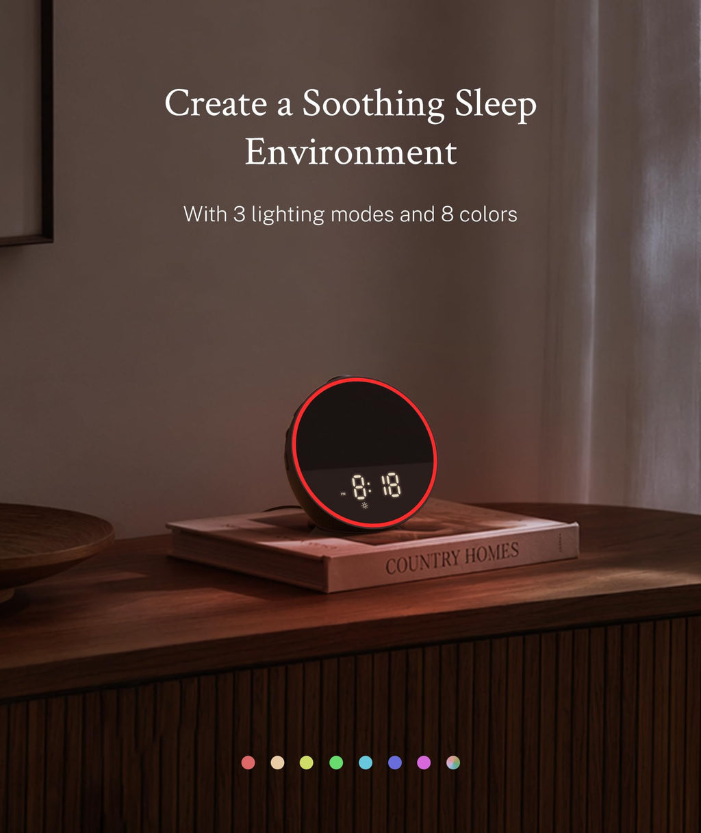 Sound Machine for Sleep, Alarm Clock, Night Light, Sleep Routine
