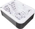 Atlanta 3 - Person 37- Jet Acrylic Hot Tub in Ice White with New Arctic Max Insulation, Built-in Stereo System, and