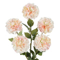 Pink Dahlia Artificial Flowers 5 Pcs Long Stem Silk Dahlia Flowers 27" Tall Vase Wedding Anniversary Centerpiece