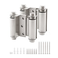 3" Double Action Spring Hinge, Self Closing Saloon Door Hinges, 2 Pack