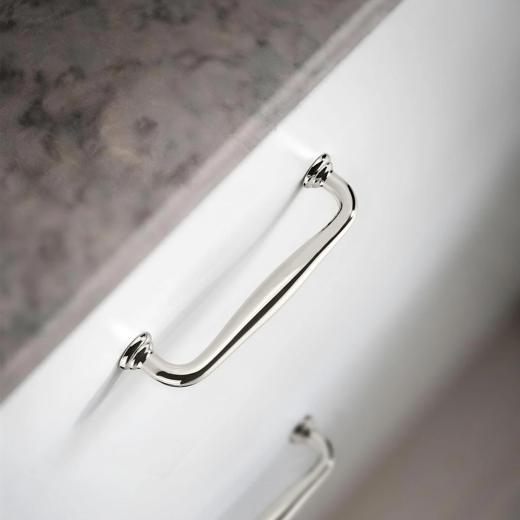5 Pack Cabinet Handles-7.5"/192mm Screw Spacing Polished Nickel Furniture Hardware Handles Cabinets Bedroom Dresser