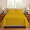 Gold Solid Full Sleeper Sofa Bed Sheets 100% Egyptian Cotton 600 TC