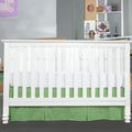 Crib Bed Skirt Pleated Crib Skirt Dust Ruffle, 100% Natural Cotton, Nursery Crib Toddler Bedding Skirts for Baby Boys