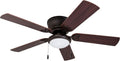 52" Flush Mount Ceiling Fan with Light