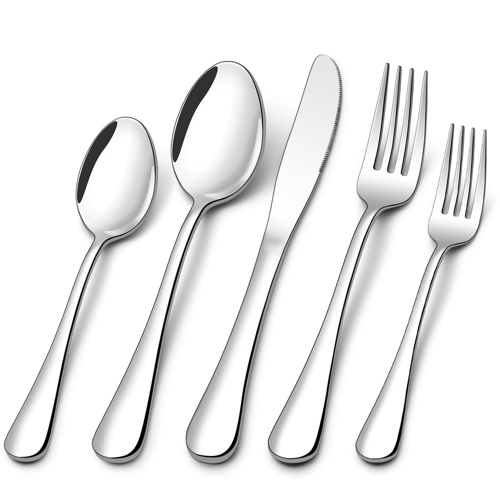 Silverware Set for 12, Stainless Steel 60 Piece Flatware Set