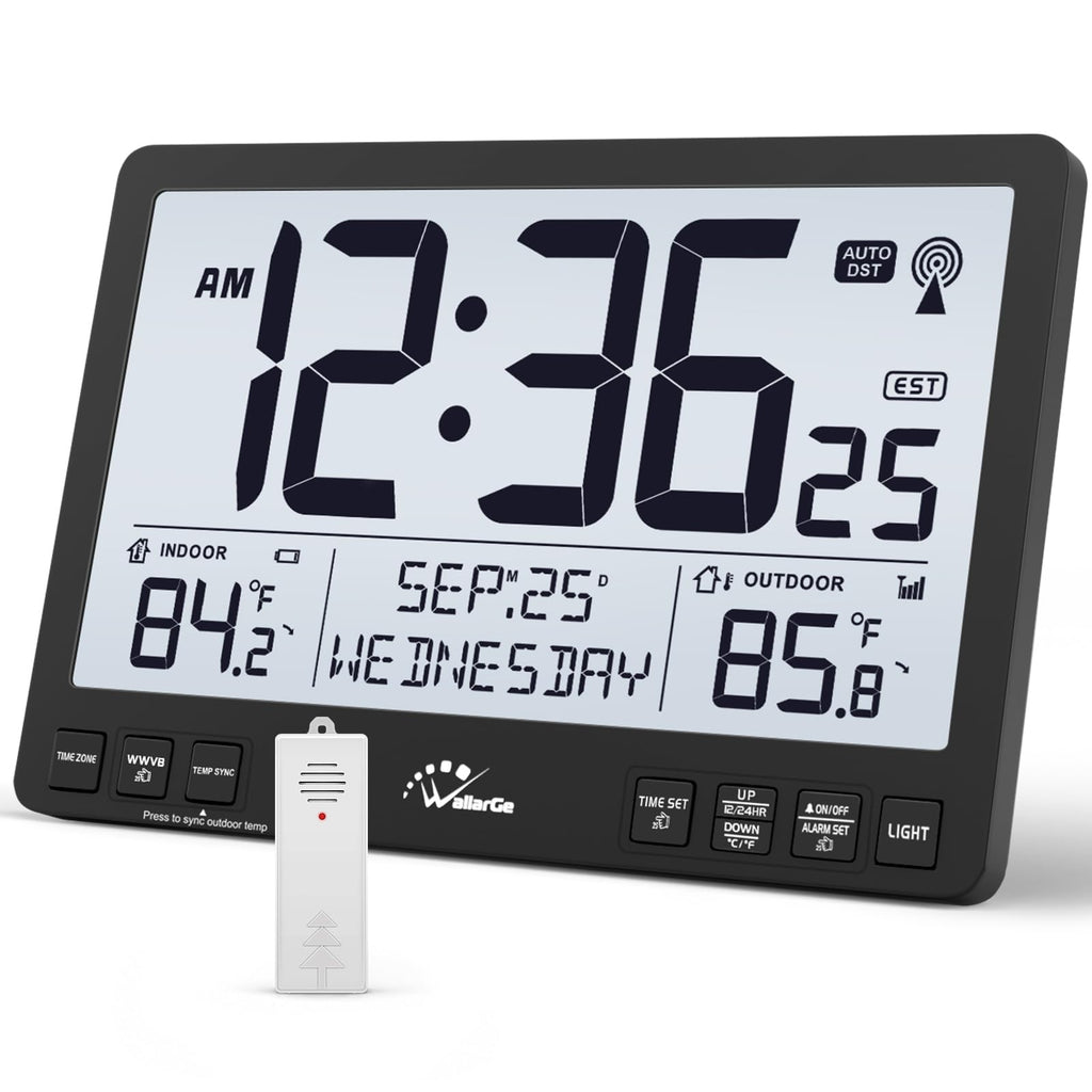 Inspired Nelson Style Extra Large Atomic Wall Clock with Backlight, Battery Operated