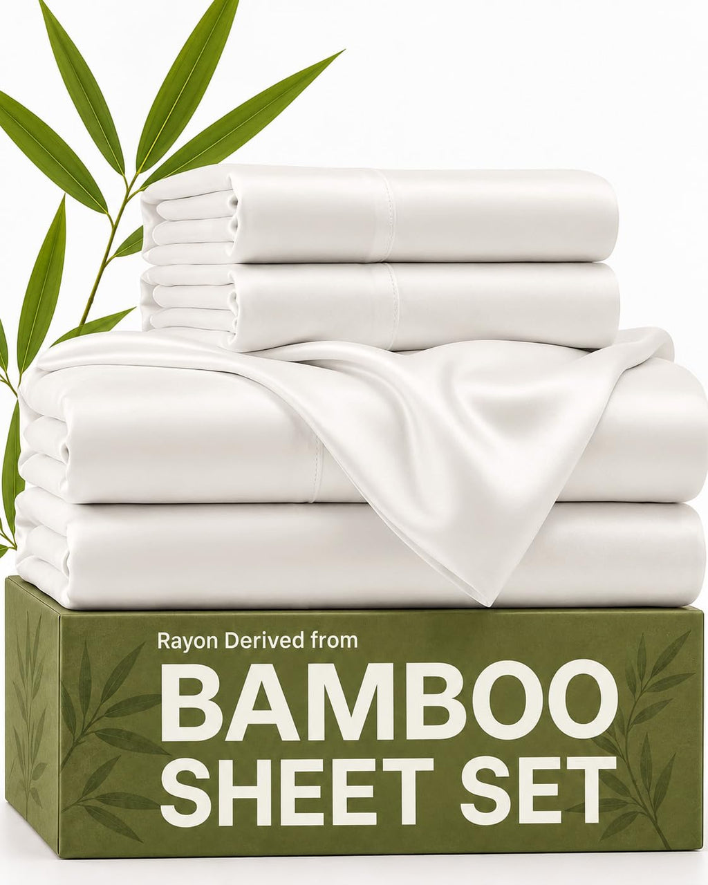 100% Rayon Derived from Bamboo - Bamboo Sheets - Antique White
