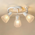 Track Lighting, Modern Glass Ceiling Light Fixture White