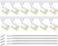 LED Track Lighting Kit with 13FT H Type Track Rail, White