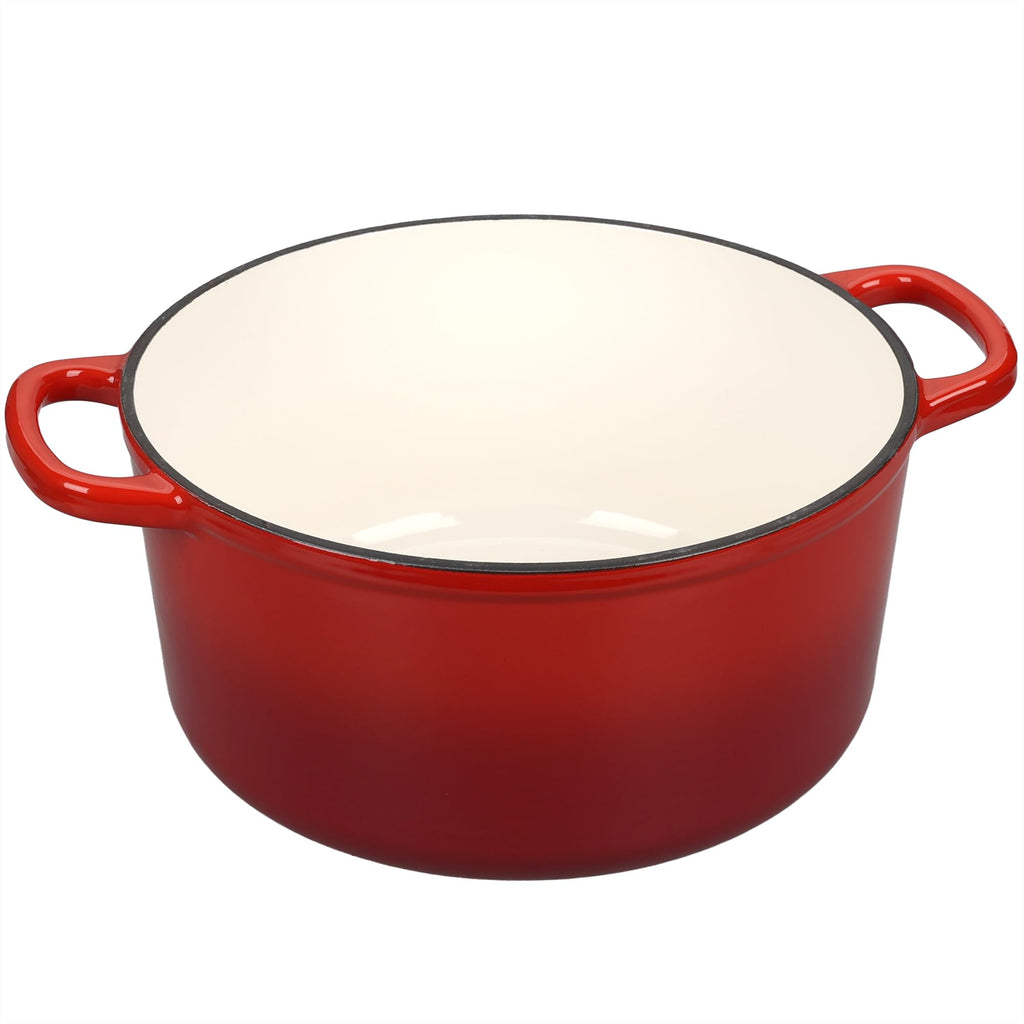 Enameled Cast Iron Dutch Oven with Sourdough Bread Baking Kit, Bread Dutch Oven with Lid, Includes Proofing Basket &